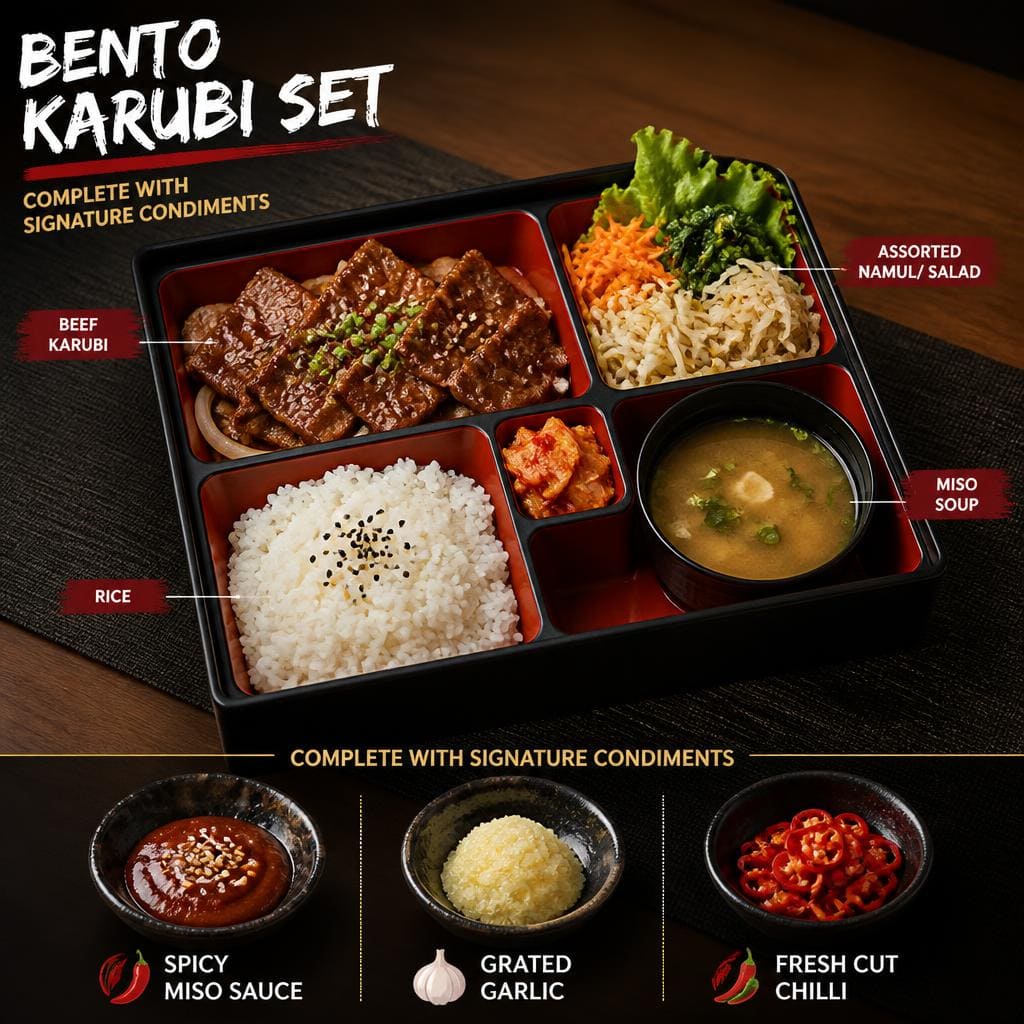 Bento Karubi Set Yakiniku Like
